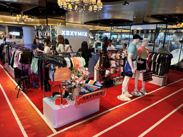 미츠코시백화점 신이 신천지점내 젝시믹스 대만 정규 3호 매장. (사진=젝시믹스)