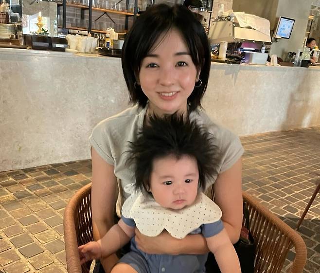 배우 심형탁의 아내 히라이 사야가 생후 4개월 아들의 근황을 공개했다. /사진=히라이 사야 인스타그램 캡처