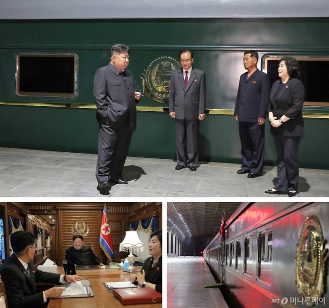 (평양 노동신문=뉴스1) = 북한 노동당 기관지 노동신문은 2일 김정은 당 총비서가 중국 인민항일전쟁 및 세계반파쑈전쟁승리(전승절) 80주년 기념행사에 참석하기 위해 지난 1일 전용열차로 출발해 2일 새벽 국경을 통과했다고 보도했다.   [국내에서만 사용가능. 재배포 금지. DB 금지. For Use Only in the Republic of Korea. Redistribution Prohibited]  rodongphoto@news1.kr  Copyright (C) 뉴스1. All rights reserved. 무단 전재 및 재배포,  AI학습 이용 금지. /사진=(평양 노동신문=뉴스1)
