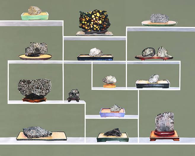 갈라 포라스-김, 15 Rocks from outer space, 2025 Colored pencil and Flashe on paper 182.9 x 228.6 cm Courtesy of the artist and Kukje Gallery 사진: Gala Porras-Kim Studio 이미지 제공: 국제갤러리 *재판매 및 DB 금지