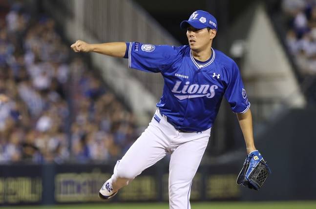 삼성 김재윤. /사진=삼성 라이온즈 제공