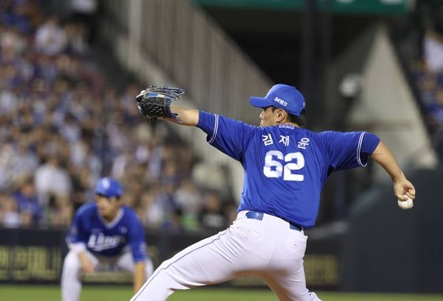 삼성 김재윤. /사진=삼성 라이온즈 제공