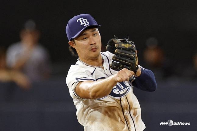 송구하는 김하성의 모습. /AFPBBNews=뉴스1