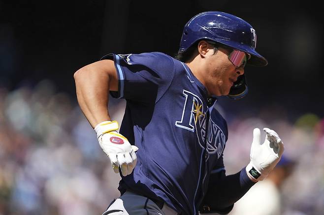 김하성이 2일(한국시간) 미국 메이저리그 탬파베이 레이스에서 방출된 뒤 애틀랜타 브레이브스로 이적했다. 사진 연합뉴스