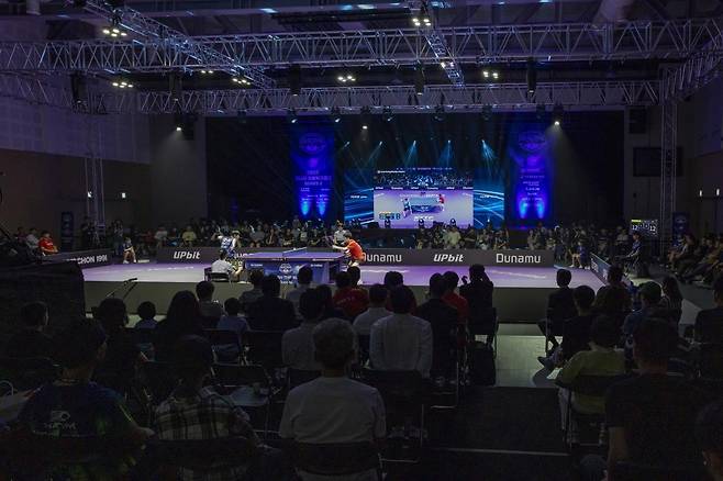 프로탁구리그 시리즈2 경기 장면  [한국프로탁구연맹 제공. 재판매 및 DB 금지]