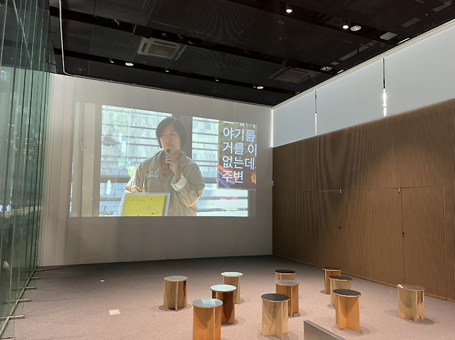 머내마을영화제에 참여하는 백남준아트센터 상영관 전경.