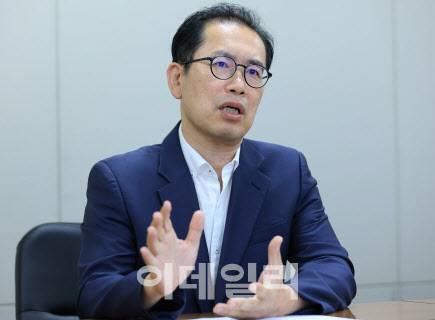 김춘 한국상장회사협의회 정책1본부장이 3일 서울 마포구 상장회사회관에서 이데일리와 인터뷰를 하고 있다. (사진=노진환 기자)