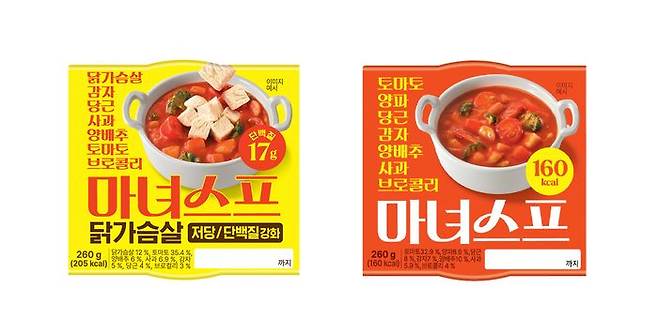GS25에서 판매 중인 마녀스프 2종.ⓒGS25