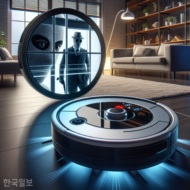 로봇청소기 카메라에서 촬영하는 장면이 실시간으로 유출될 수 있다는 보안 취약점이 일부 제품에서 발견됐다. 그래픽=달리3∙김진욱 기자