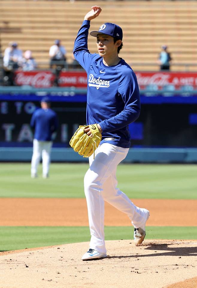 다저스 일본인 투수 사사키 로키. AFP=연합뉴스