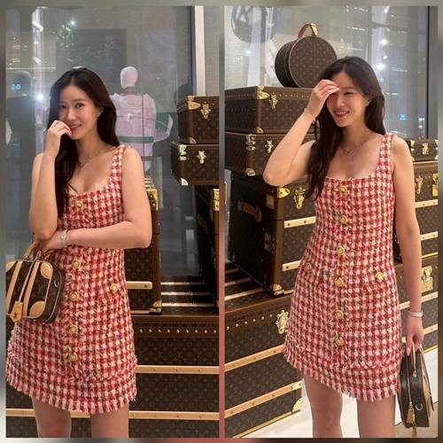 배우 임수향이 명품 브랜드 루이 비통 전시장에서 근황을 전했다. 사진=임수향 SNS