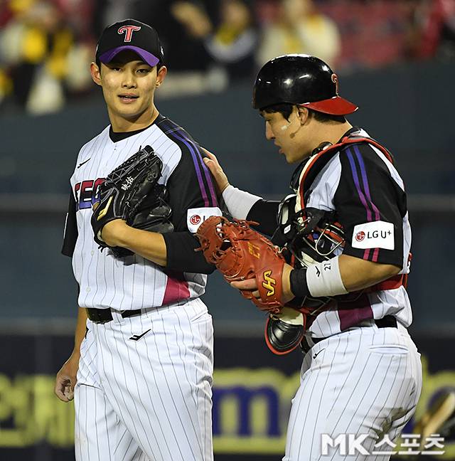김영우와 박동원. 사진=천정환 기자