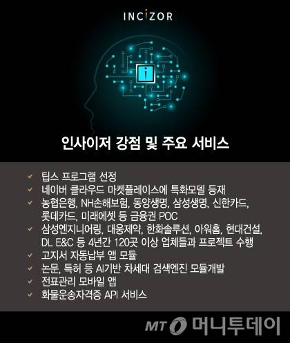 인사이저 강점 및 주요 서비스/그래픽=이지혜