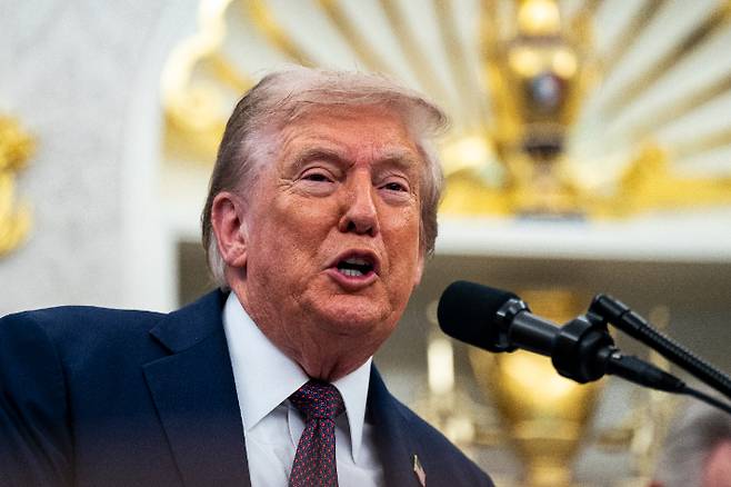 도널드 트럼프 미국 대통령. 연합뉴스