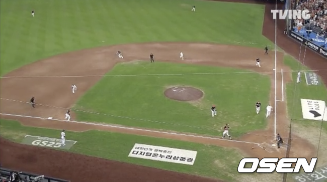 티빙 중계 화면