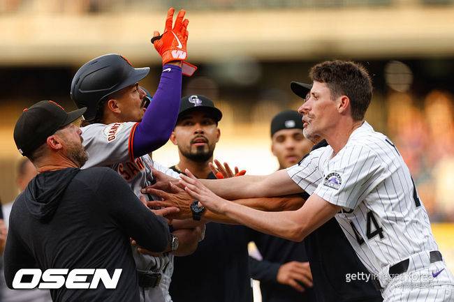 [사진] 샌프란시스코 자이언츠와 콜로라도 로키스. ⓒGettyimages(무단전재 및 재배포 금지)