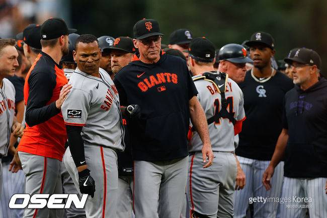 [사진] 샌프란시스코 자이언츠와 콜로라도 로키스. ⓒGettyimages(무단전재 및 재배포 금지)