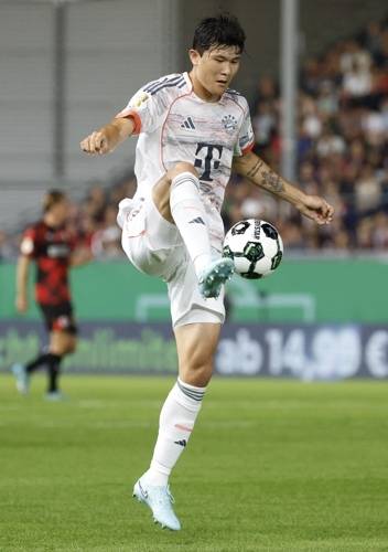 28일 포칼컵에 출전한 김민재. 로이터연합뉴스