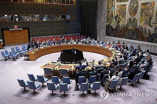 유엔 안보리 회의장 [AP 연합뉴스 자료사진. 재판매 및 DB 금지]