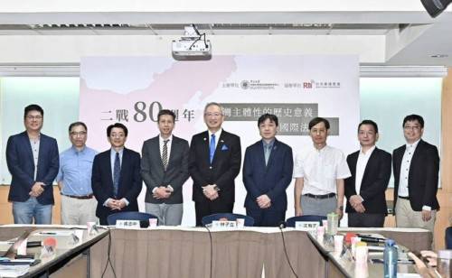 우즈중 대만 외교부 정무차장(가운데) [대만 자유시보 캡처. 재판매 및 DB 금지]