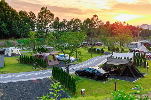 ▲ 호명읍 패밀리 파크 캠핑장 모습(예천군 제공)