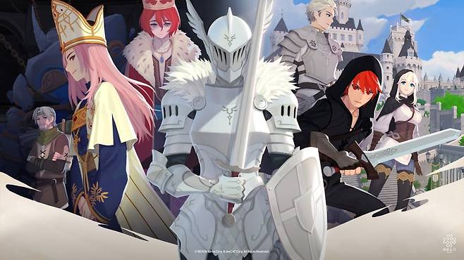 - 여신강림 3장: 팔라딘 메인 일러스트.