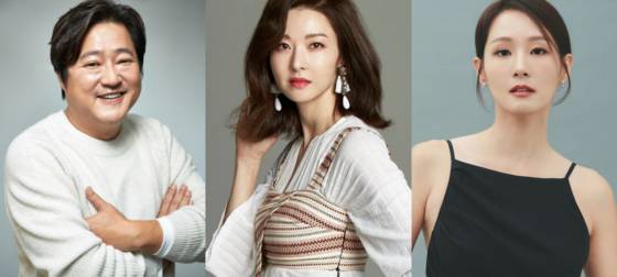 (왼쪽부터) 배우 곽도원 송선미 오정연