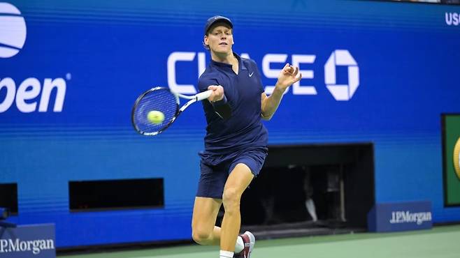 US오픈 2연패를 노리는 시너. US오픈