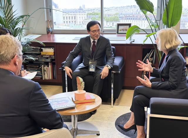 임태희 경기도교육감이 파리 유네스코 본부에서 열린 2025 디지털 러닝 워크에 참석했다. 사진제공=경기도교육청