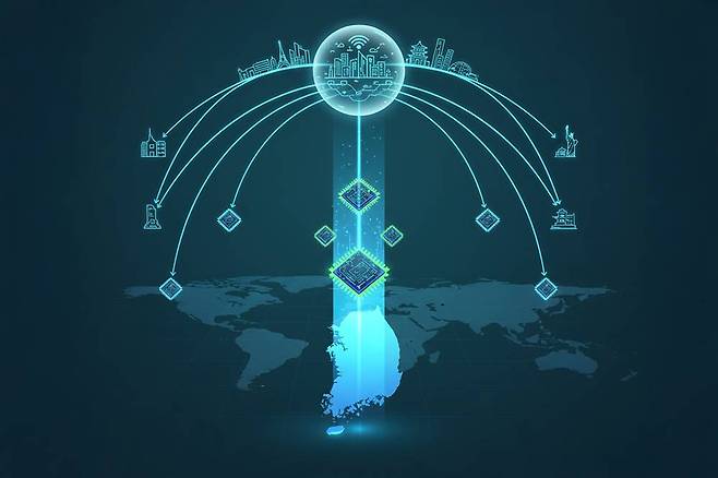 과학기술정보통신부와 정보통신산업진흥원은 우리나라 AI 반도체 산업 지원을 위해 ‘AI-반도체 해외실증 지원사업’을 추진 중이다 / 출처=제미나이 생성 이미지