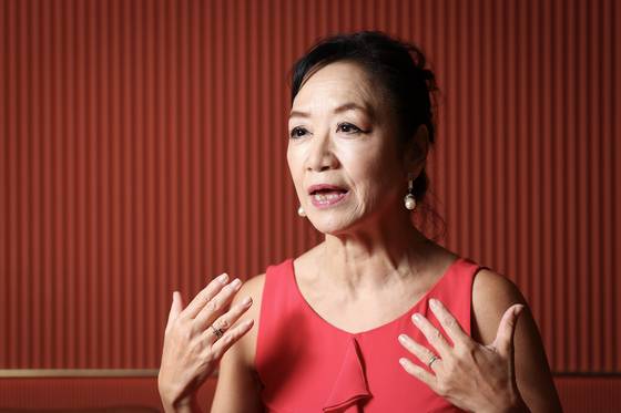 재일교포 프리마돈나 소프라노 전월선이 3일 오후 서울 중구의 한 호텔에서 중앙일보와 인터뷰를 했다. 전월선 소프라노는 황태자비 이방자를 다룬 창작 오페라 ‘더 라스트 퀸’ 공연차 방한했다. 전민규 기자.