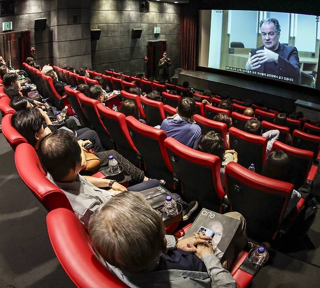 한국경제신문의 프리미엄 문화예술 플랫폼 아르떼(arte)가 지난 3일 서울 광화문 씨네큐브에서 ‘세계 3대 오케스트라 프리뷰’ 첫 특강을 가졌다. 임형택 기자