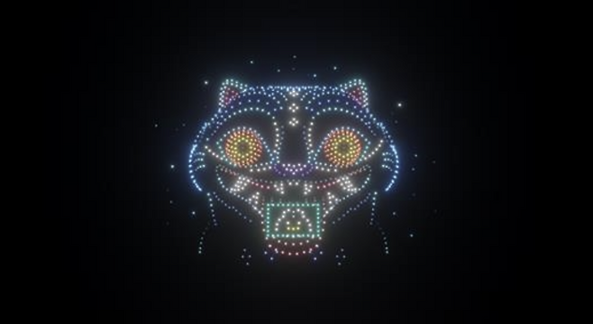 2025년 하반기 한강 불빛공연 시안(케이팝 데몬 헌터스). 서울시 제공.