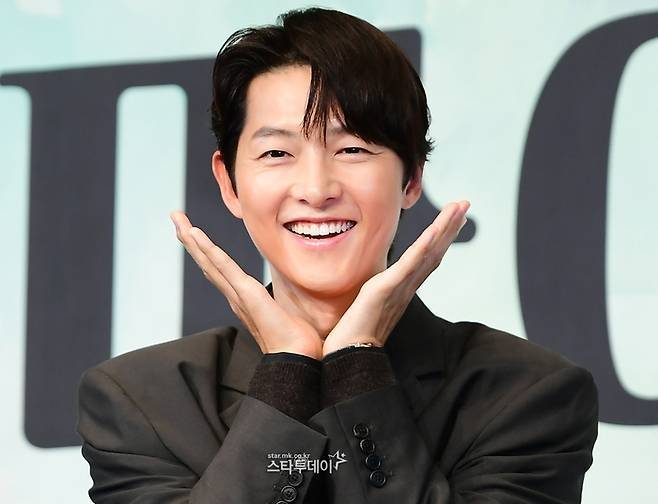 ‘마이 유스’ 제작발표회에 참석한 송중기. 사진| 강영국 기자