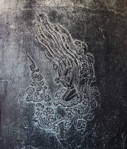 성덕대왕 신종 비천 문양[사진/백승렬 기자]