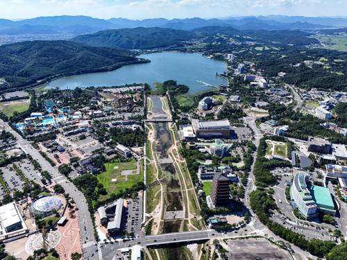 보문호 전경[사진/백승렬 기자]