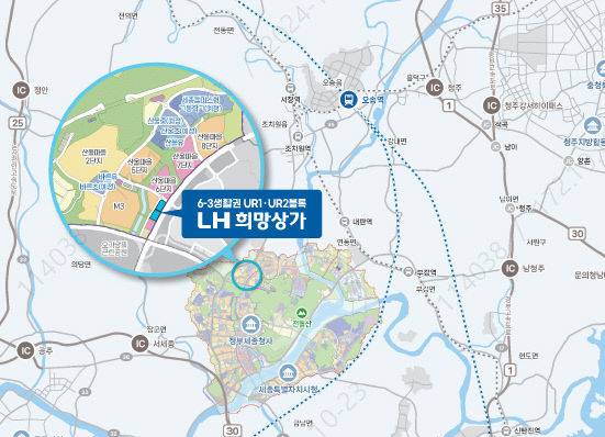 LH 희망상가 위치도.