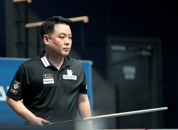 4일 경기도 고양시 고양 킨텍스 PBA 스타디움에서 열린 프로당구 2025-26시즌 4차투어 'SY 베리테옴므 PBA-LPBA 챔피언십'에 출전한 조재호. /사진=PBA