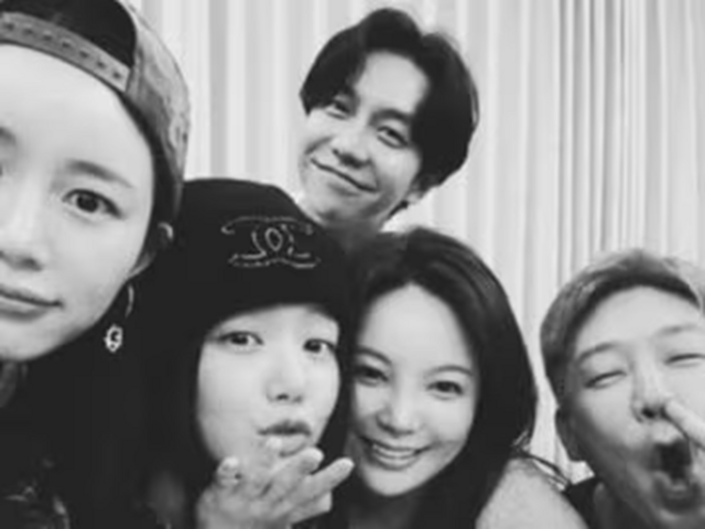 MC몽이 지난 3일 자신의 소셜 미디어에 배우 이다인, 가수 이승기 MC몽, 차가원 피아트그룹 회장, 배우 이유비(왼쪽부터 시계 방향)의 모습이 담긴 사진을 올렸다. /인스타그램 캡처