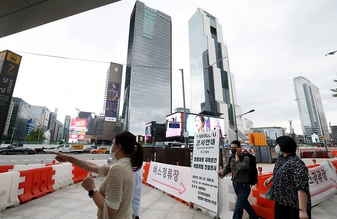 개통이 지연되고 있는 삼성역복합개발 구간. 한경DB