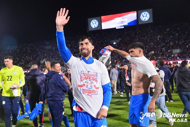 파라과이가 2026 북중미 월드컵 본선 진출을 확정했다. 사진=AFPBBNews=News1