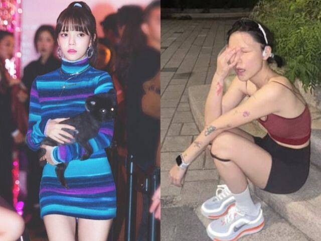 왼) 과거 지민의 모습 오) 최근 공개된 모습/ 지민 인스타그램