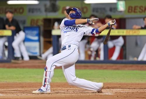 삼성 이재현의 힘찬 스윙 [삼성 라이온즈 제공. 재판매 및 DB 금지]