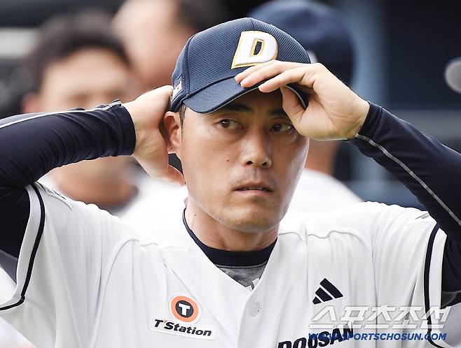 17일 서울 잠실구장에서 열린 KIA-두산전. 두산 조성환 감독대행. 잠실=정재근 기자 cjg@sportschosun.com/2025.8.17/