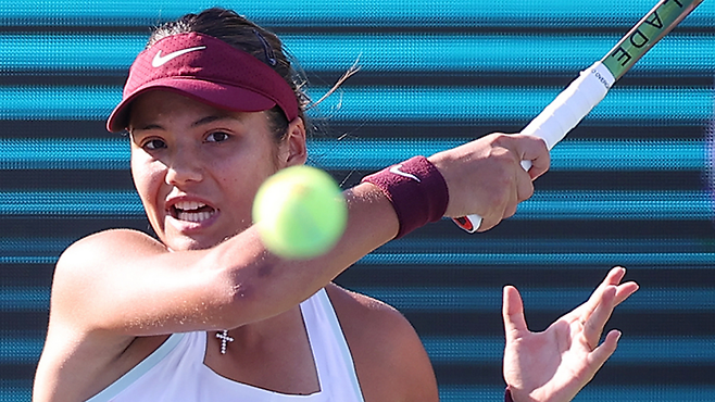 지난해 코리아오픈에 출전한 라두카누. 채널에이 자료