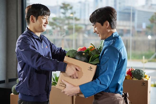 CJ프레시웨이 식자재 공급 모습. CJ프레시웨이 제공