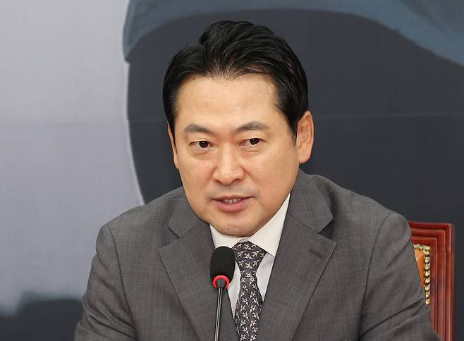 장동혁 국민의힘 대표가 지난 5일 서울 여의도 국회에서 조셉 윤 주한 미국대사대리를 만나 발언하고 있다. 연합뉴스