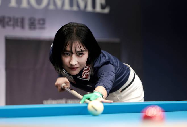 LPBA 데뷔 이후 첫 4강 진출을 이뤄낸 한슬기. PBA 제공