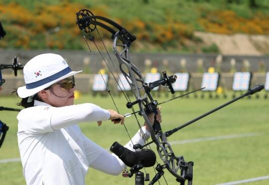 소채원 '예선 1위를 향해'. 사진[연합뉴스]