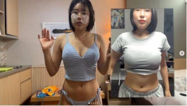 개그우먼 이세영이 살이 빠졌을 때와 쪘을 때 사진을 공개했다. /이세영 소셜미디어